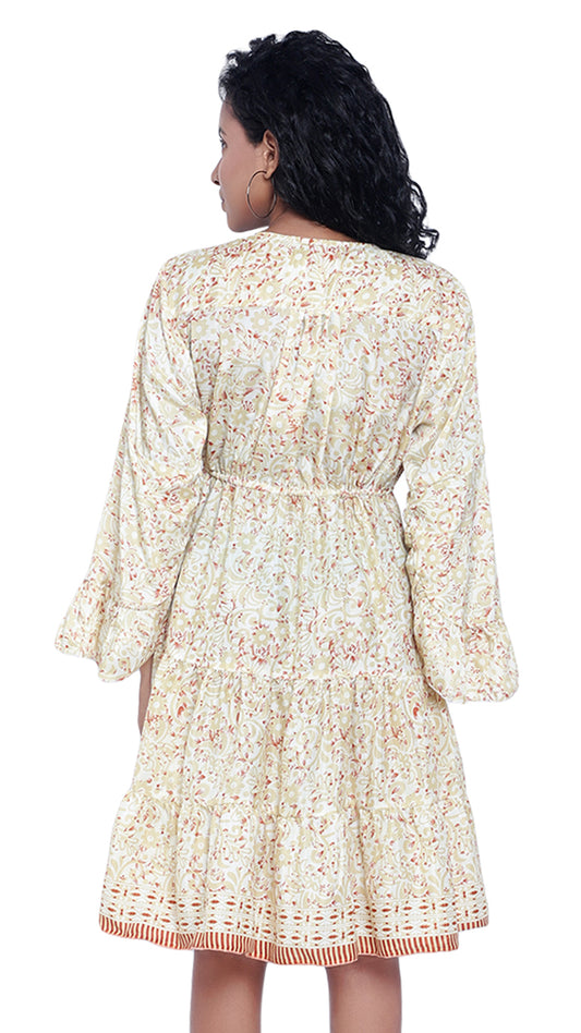 Floral Printed Georgette Dress