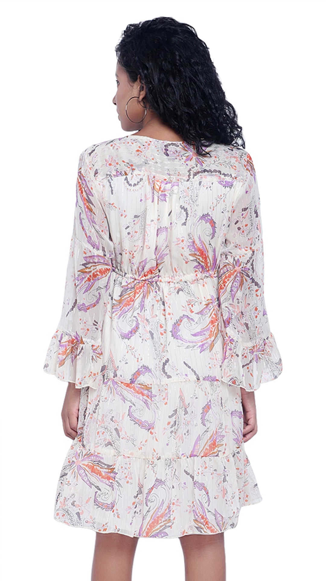 Floral Printed Georgette Dress