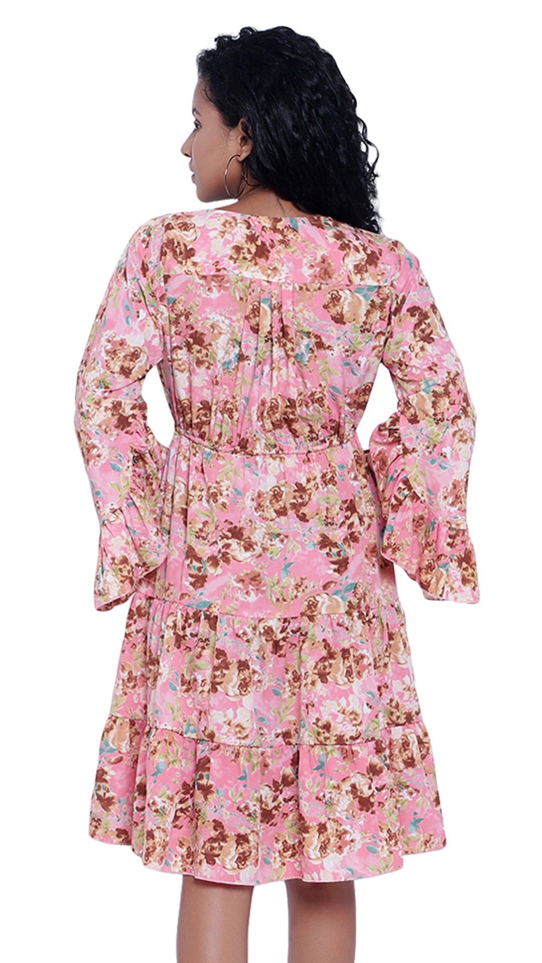 Floral Printed Georgette Dress