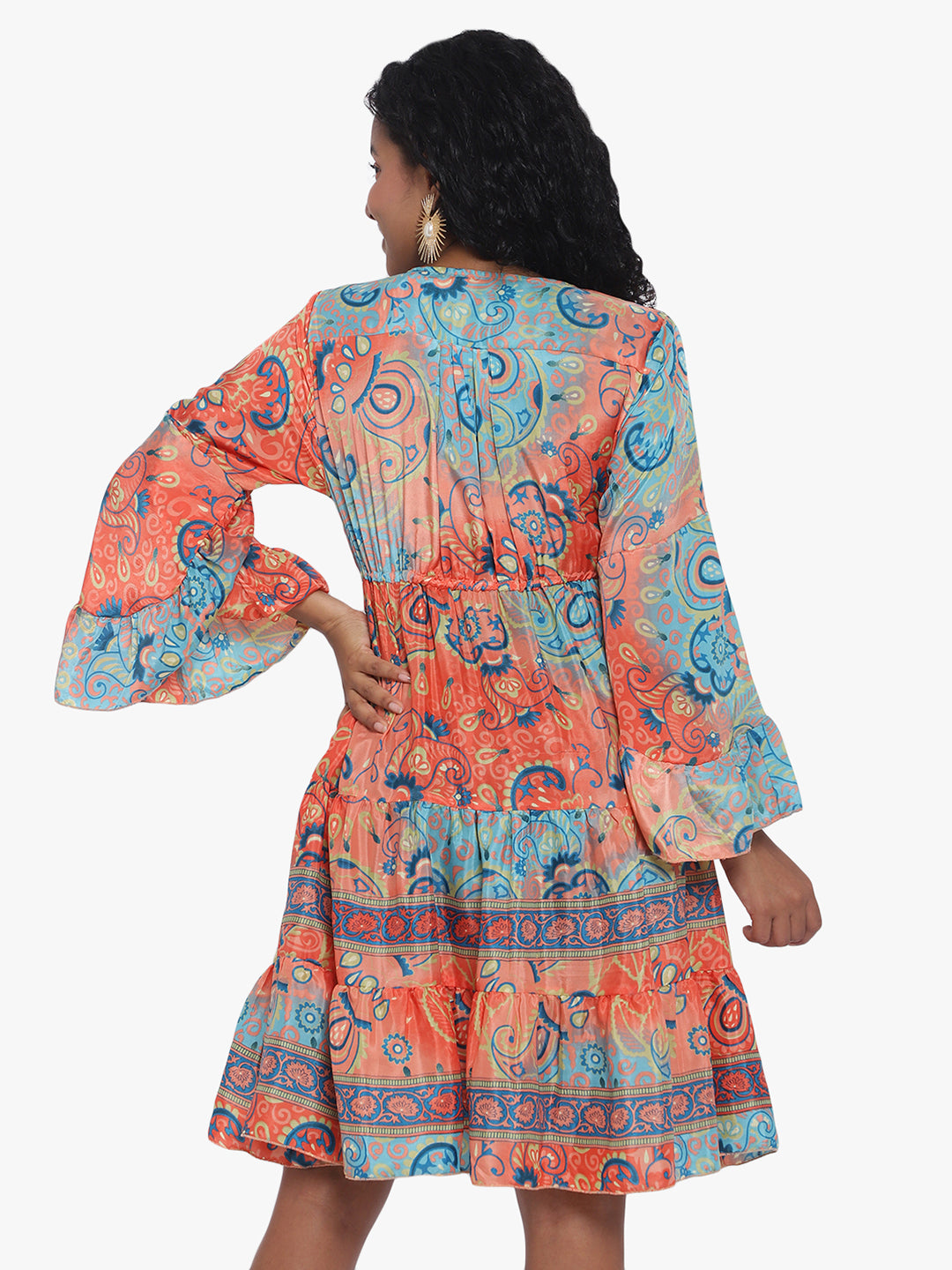 Floral Printed Georgette Dress