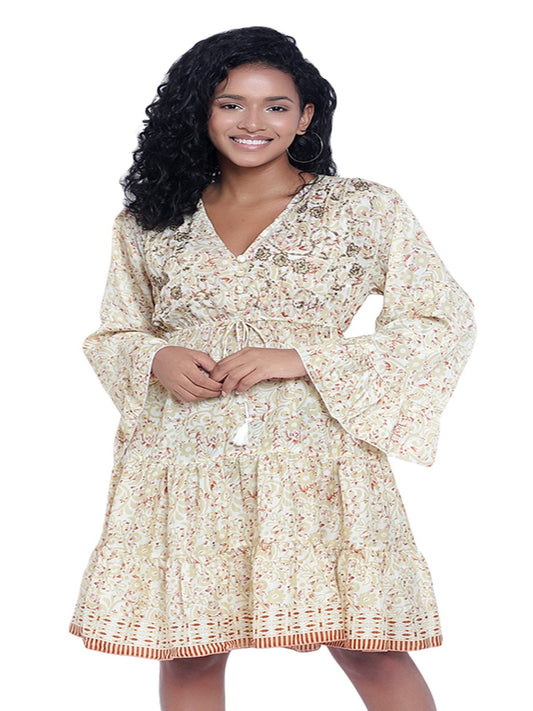 Floral Printed Georgette Dress