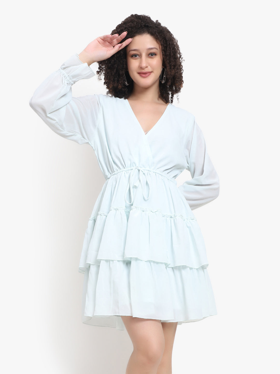 Mini-robe à volants