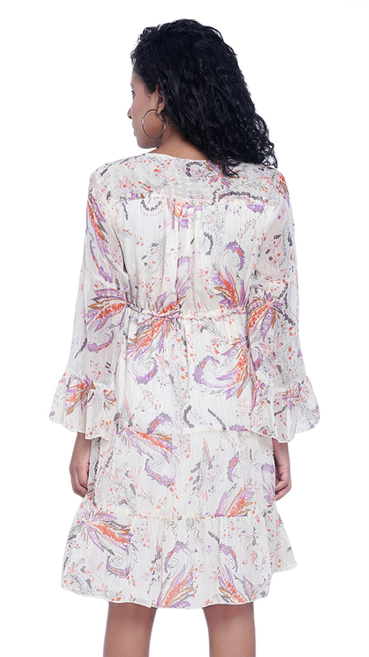 Floral Printed Georgette Dress