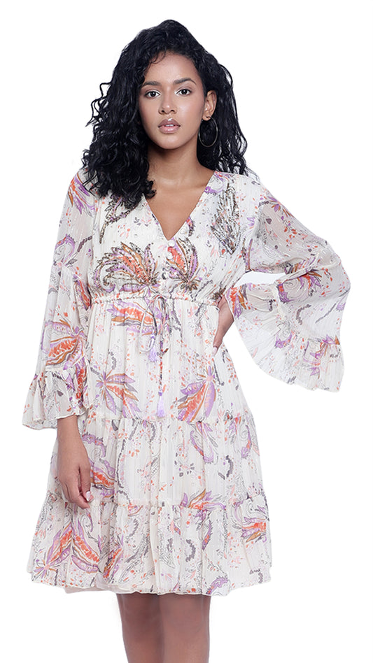 Floral Printed Georgette Dress