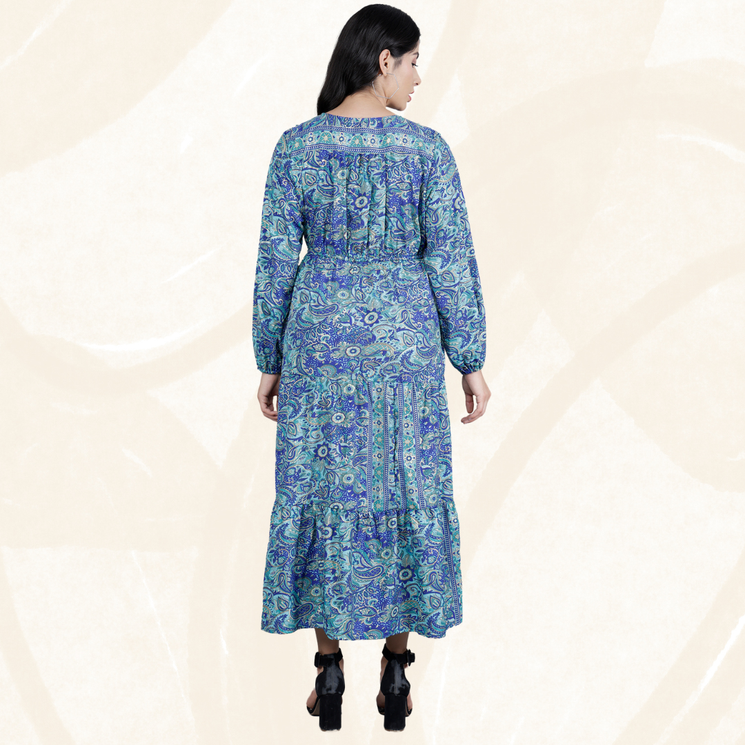 Regal Art Silk Long Dress 1001 Blue