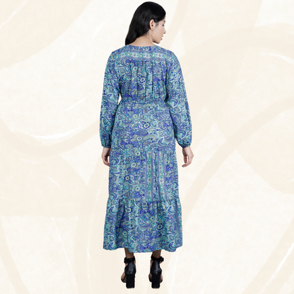Regal Art Silk Long Dress 1001 Blue