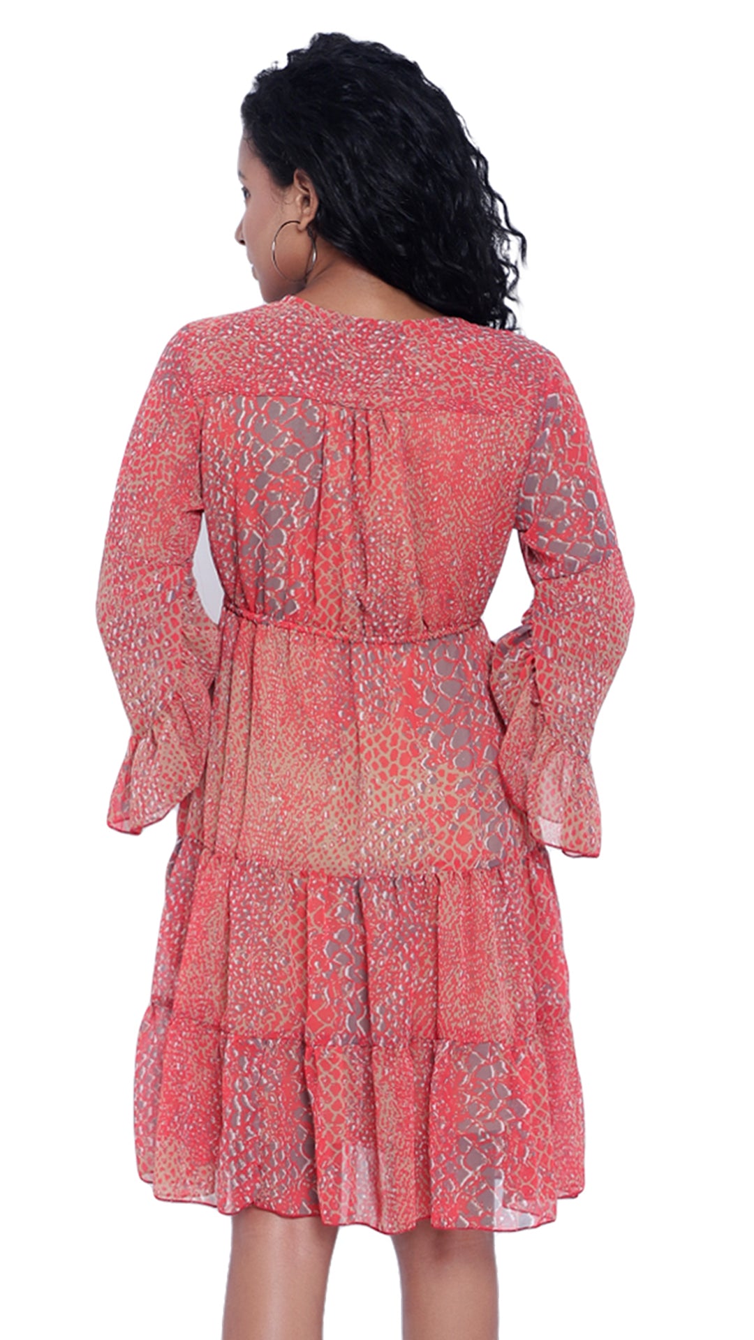 Floral Printed Georgette Dress