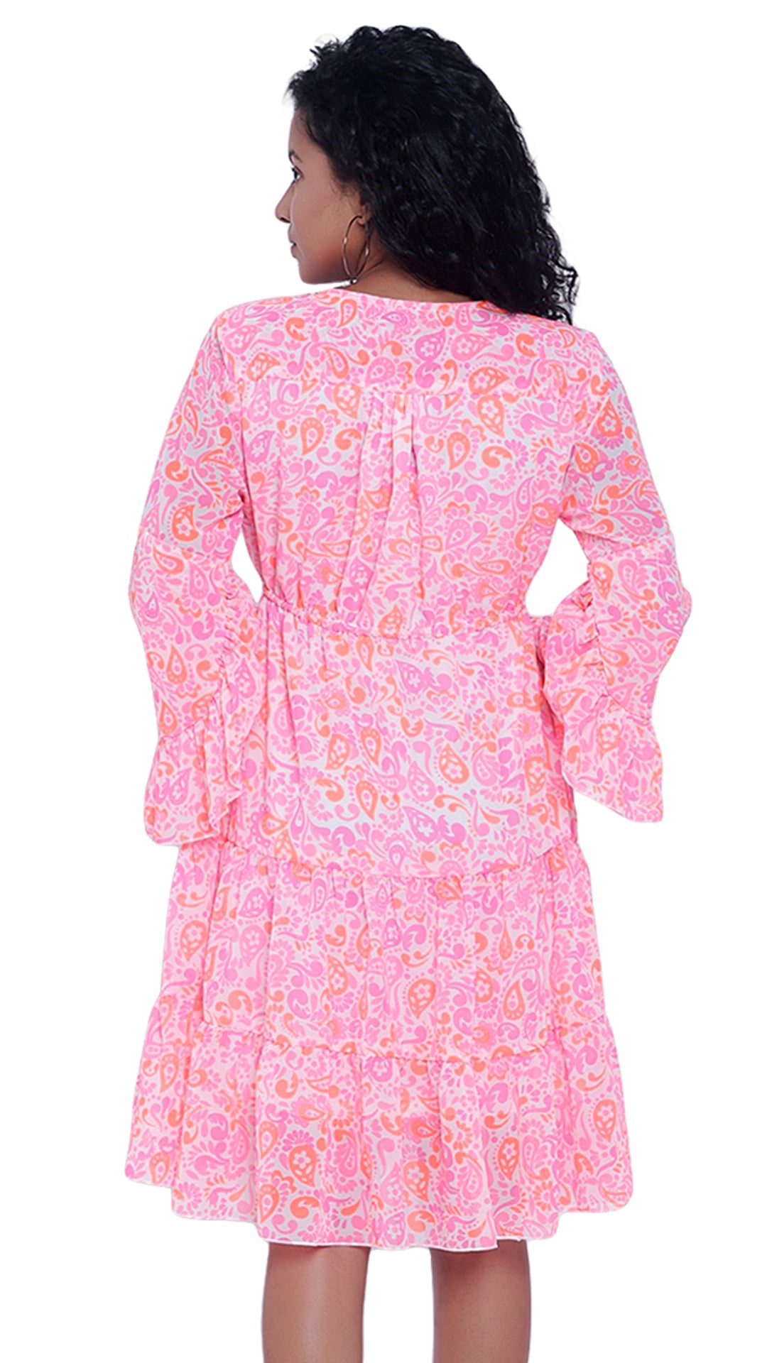 Floral Printed Georgette Dress