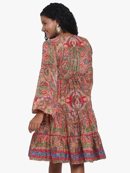 Floral Printed Georgette Dress