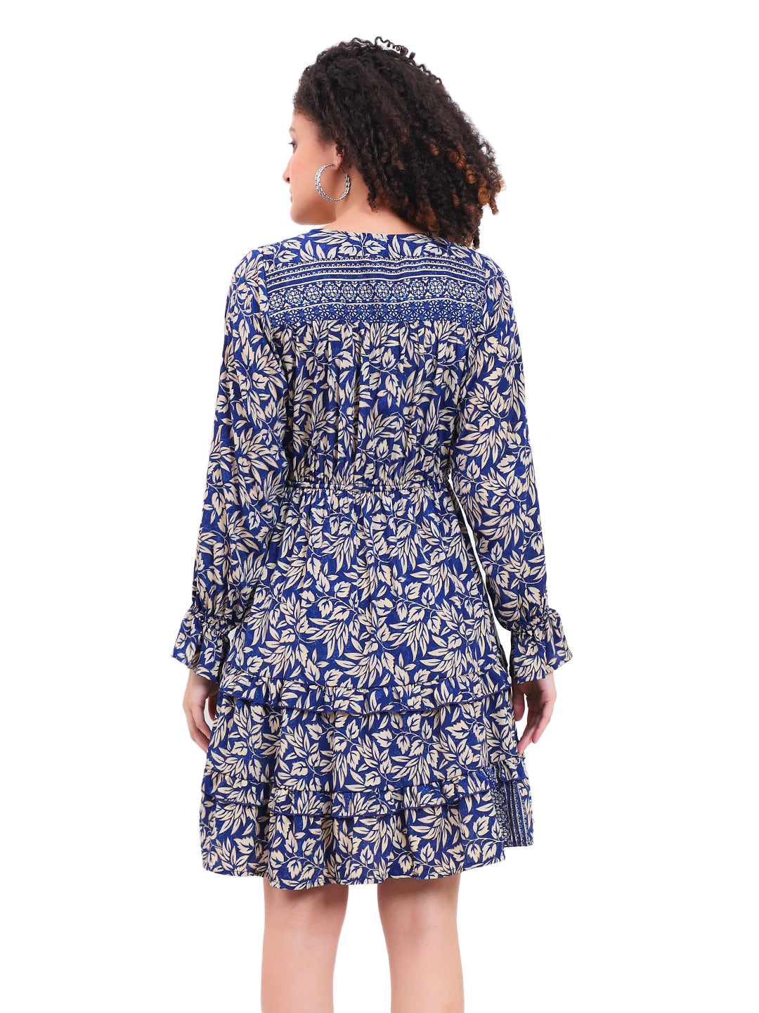Robe courte à volants en soie Regal Radiance 