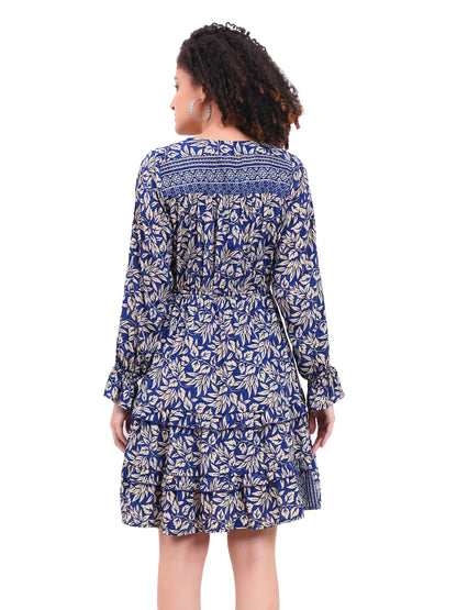 Robe courte à volants en soie Regal Radiance 