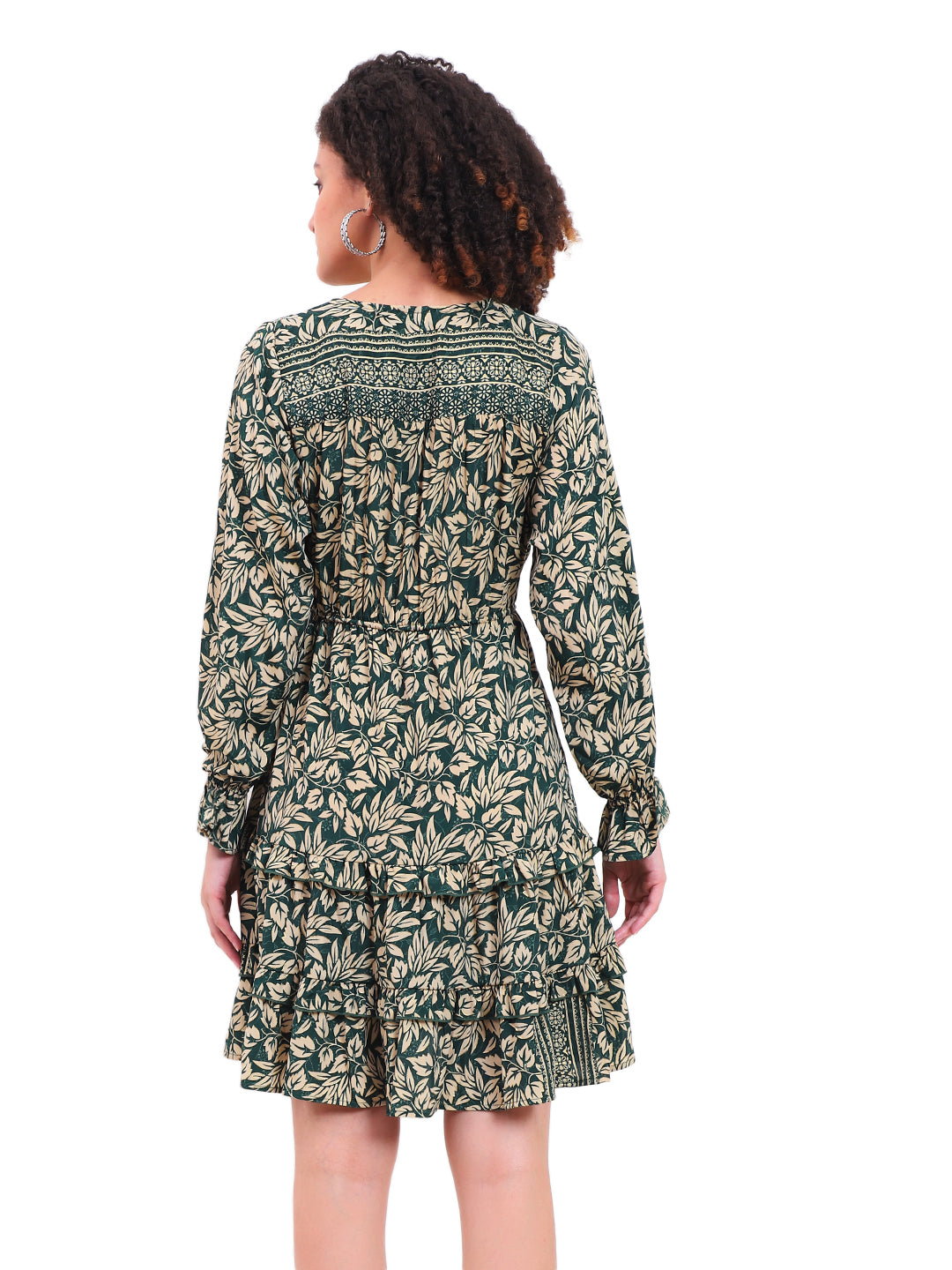 Robe courte à volants en soie Regal Radiance 