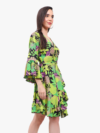 Floral Wrap Dress Manufacturer & Exporter | OEM White Label from Delhi - Olizzo