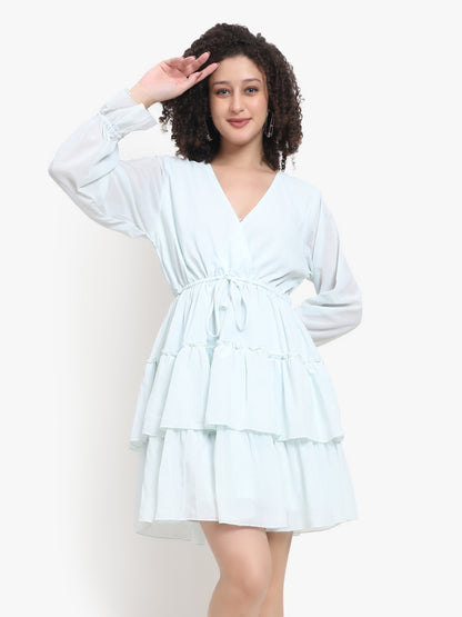 Mini-robe à volants 
